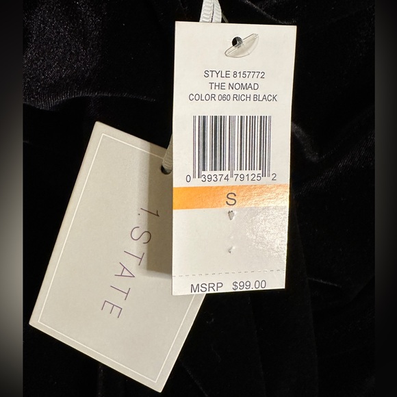 One State Nordstrom Velvet Dress Size Small Black - Picture 2 of 10